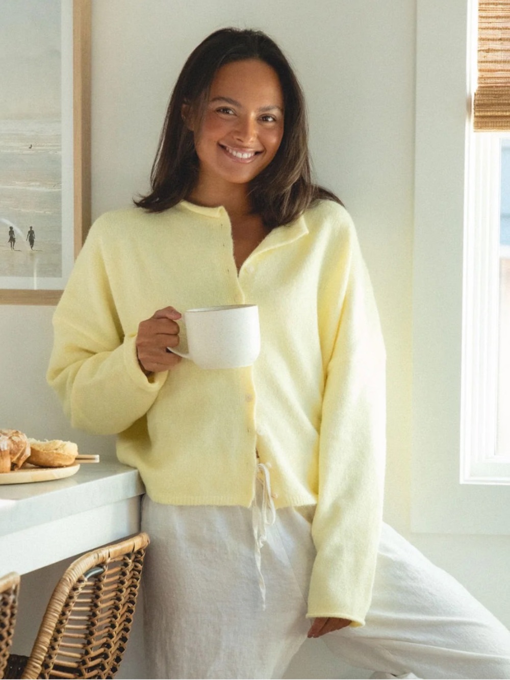 Wishlist Cream Women’s Sweater Cardigan